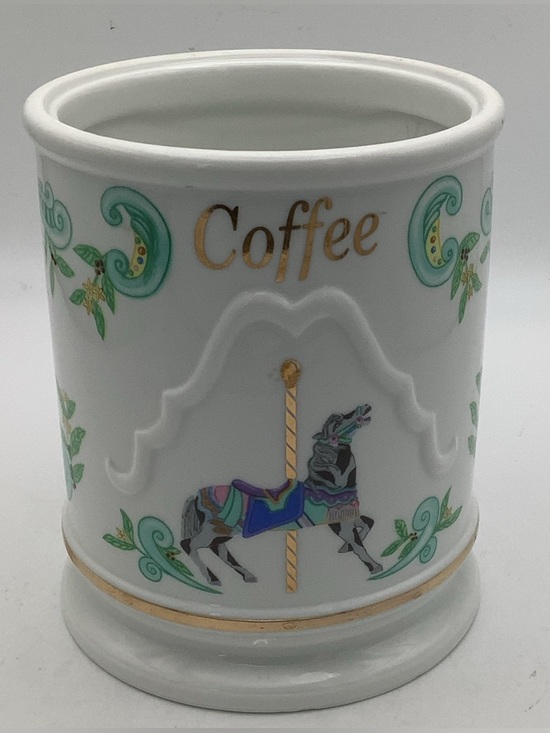 Lenox Other - Lenox Carousel Horse Coffee Canister with Gold Script